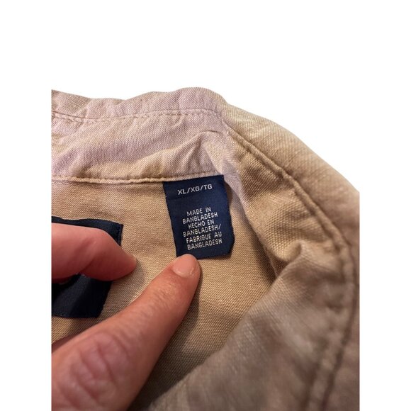 VTG Wrangler Mens XL bottlebrush distressed Pearl Snap Button-Up Shirt  chore - Picture 2 of 16